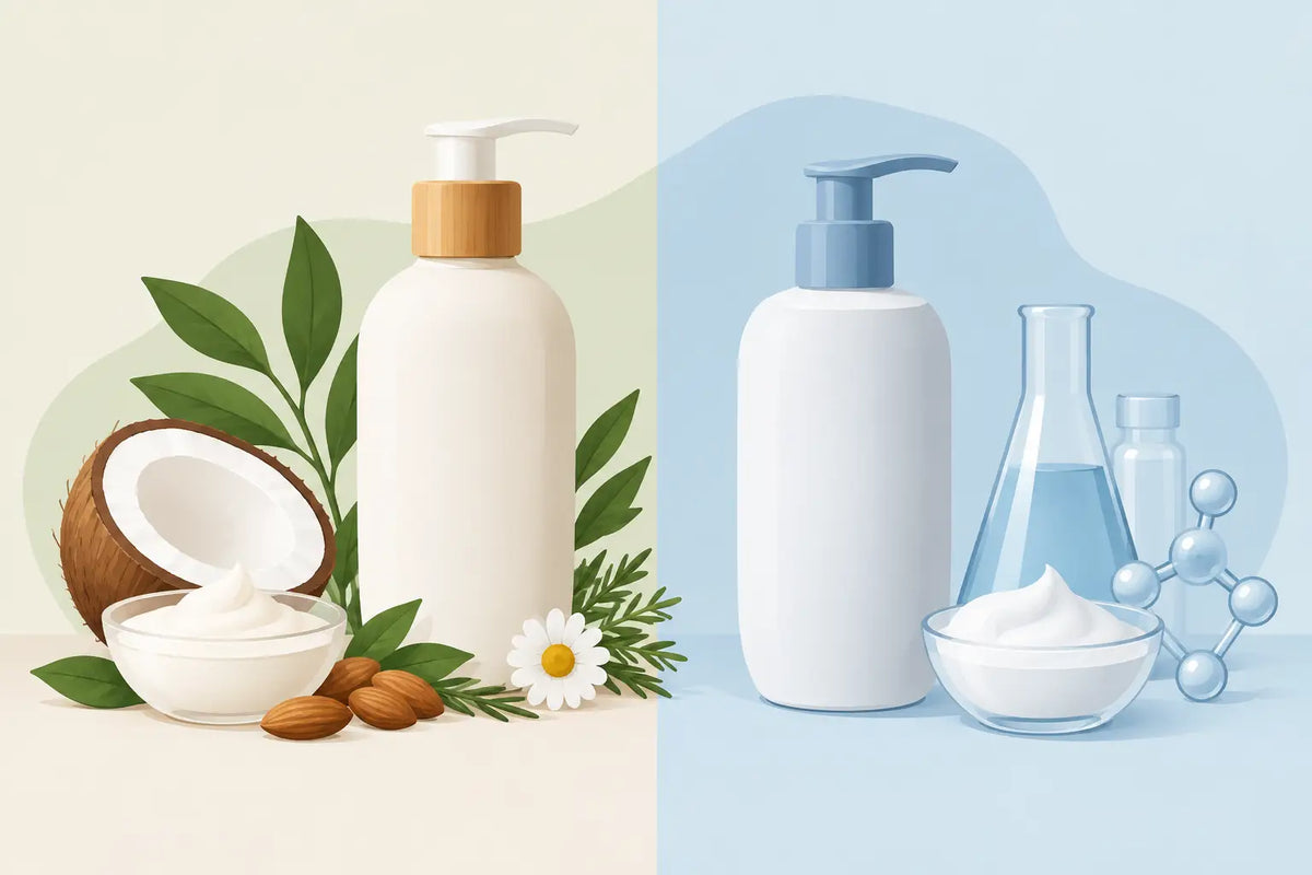 Natural Lotion Versus Conventional Lotion